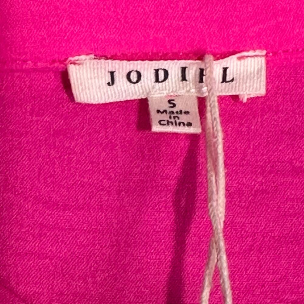 Jodifl Hot Pink Oversized Peter Pan Collar Blouse Size Small - Picture 5 of 7